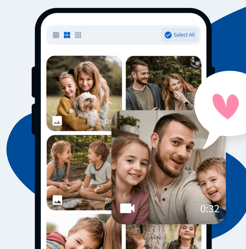Collect Video<br/>Messages & Photos
